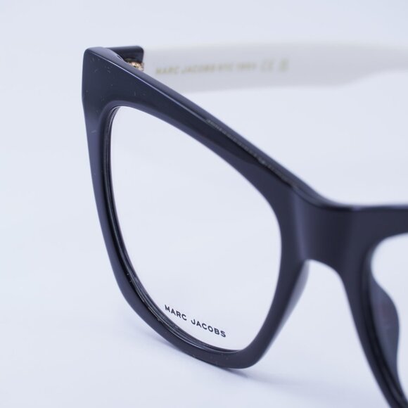 Marc Jacobs MARC 649 080S 00 Eyeglasses Black/White 53mm Cat Eye Frame - Picture 8 of 10